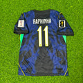 Brazil 2026 World Cup Blue New Season Football Jersey – Raphinha #11 – Back View