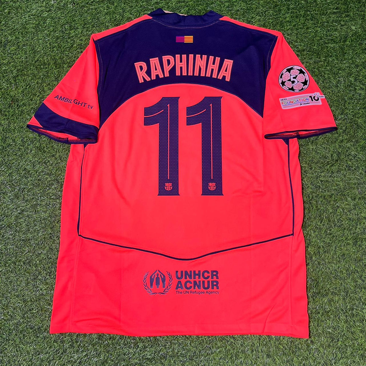 Barcelona 2025/2026 Season Kit Jersey – Raphinha – Back View