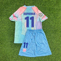 Raphinha Barcelona 2026 Home Miami Sunset Kids Football Jersey – Back View