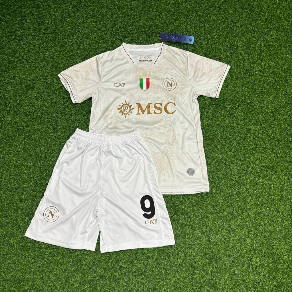 2026 Rasmus Højlund Napoli White Football Jersey – Front View
