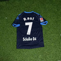 Schalke 04 Raul Gonzalez Retro Away Heimtrikot 10-11 Rot Fußball – Back View