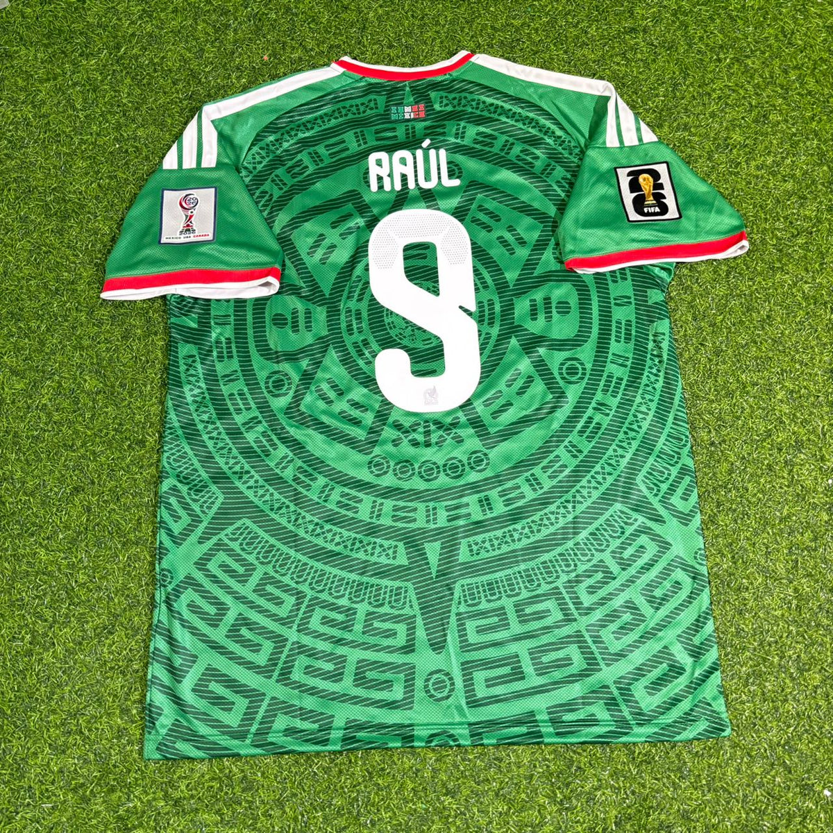 Mexico 2026 World Cup Home Green Football Jersey – Raul Jimenez – Back View