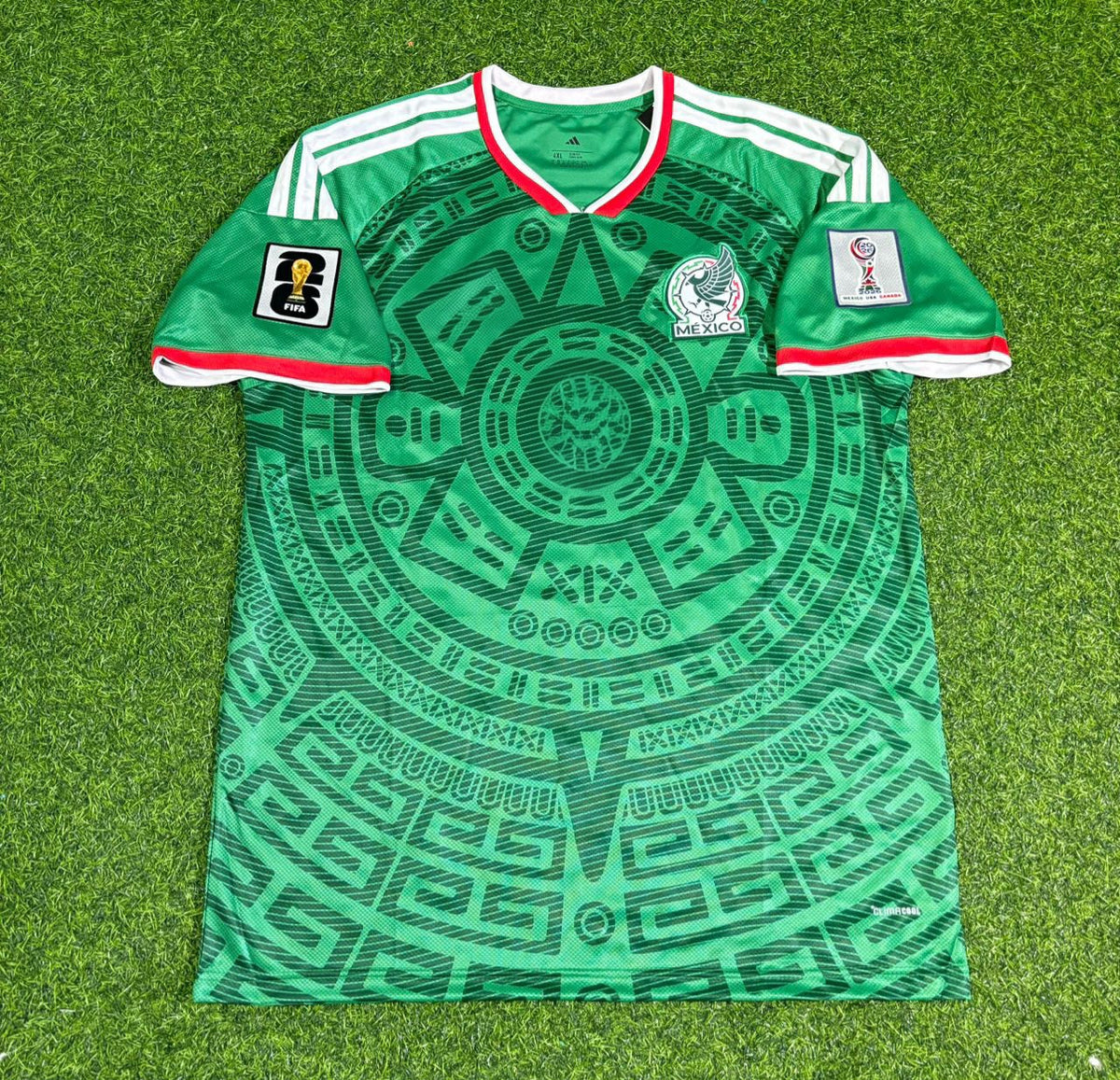 2026 Mexico World Cup Brian Gutierrez Home Green Football Jersey – Front View