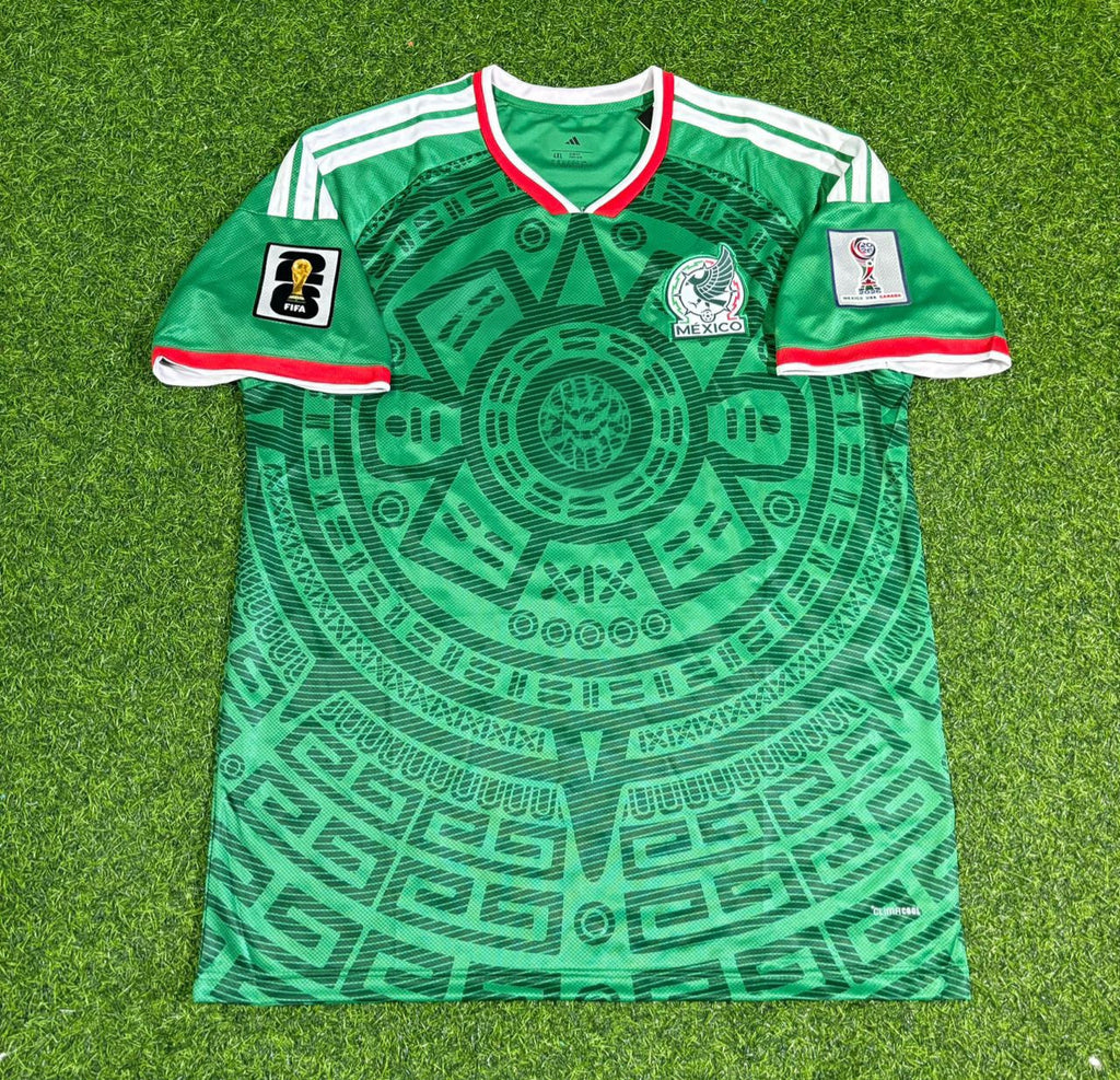 Mexico 2026 World Cup Home Green Football Jersey – Obrelin Pineda – Front View