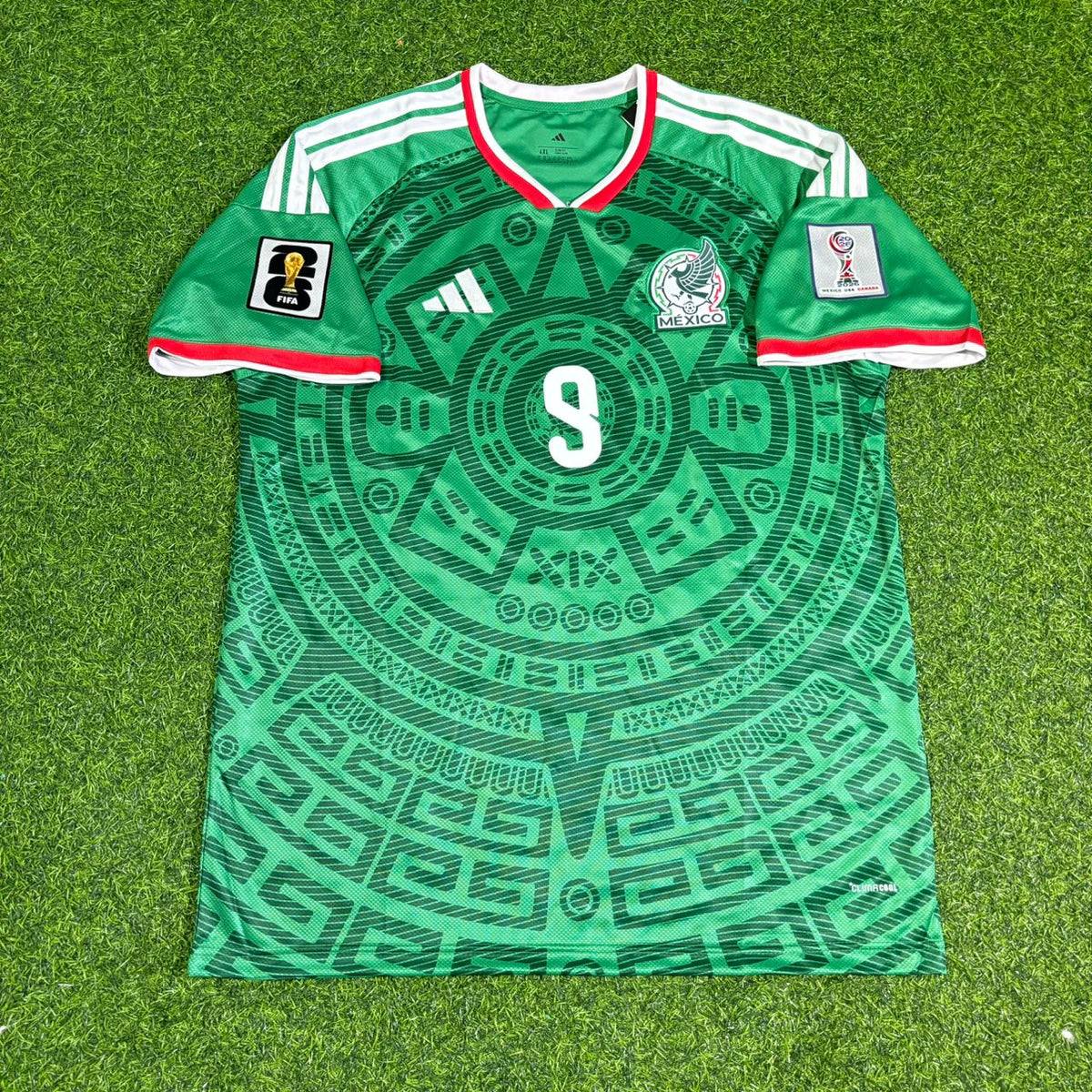 Mexico 2026 World Cup Home Green Football Jersey – Raul Jimenez – Front View