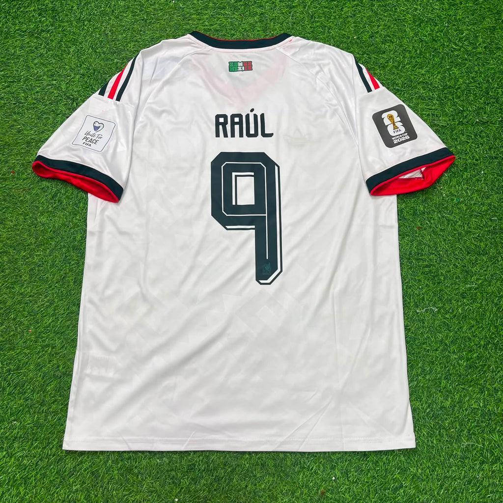 Raúl Jimenez Mexico 2026 World Cup Home White Football Jersey – Back View