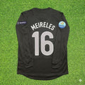 2012 Portugal EURO Raul Meireles #16 Away Black Long Sleeve Retro Football Jersey – Back View