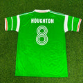 Ray Houghton Ireland 1988/90 Retro Green Football Jersey – Back View