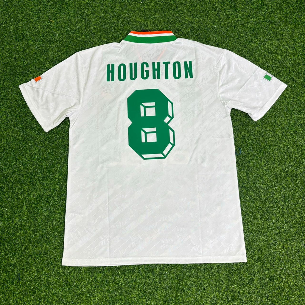 Ireland 1994 Season Away Retro Football Jersey – Ray Houghton – Back View