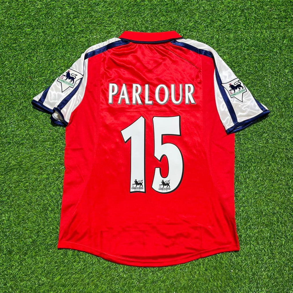 Arsenal 1999/02 Red White Retro Jersey – Ray Parlour #15 – Back View