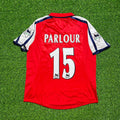 Arsenal 1999/02 Red White Retro Jersey – Ray Parlour #15 – Back View