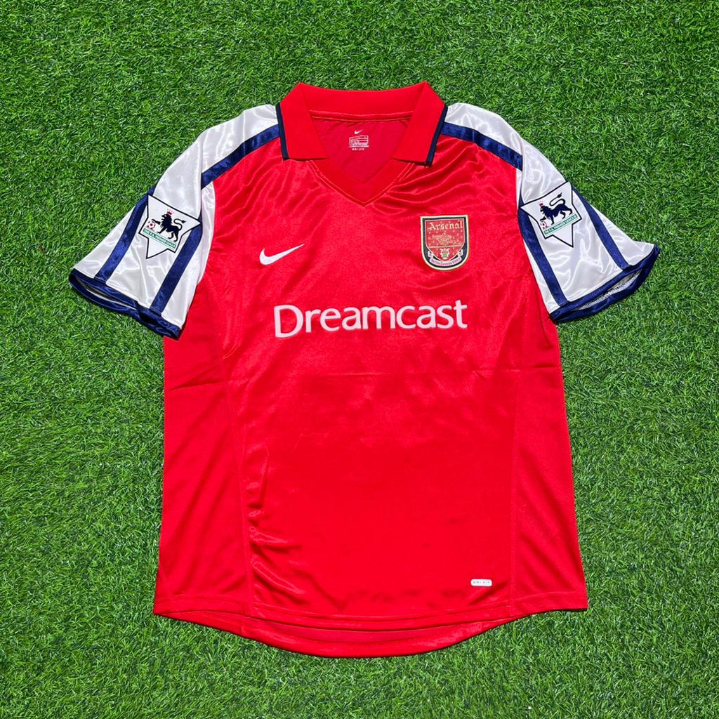 Arsenal 1999/02 Red White Retro Jersey – Ray Parlour #15 – Front View