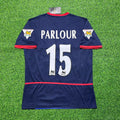2002/04 Ray Parlour 15- Arsenal Black Blue o2 Retro Football Jersey – Back View