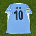 Rayan Cherki #10 Manchester City 2026-27 Home New Season Champions League Patch Jersey – Back View