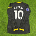 Rayan Cherki #10 Manchester City 2026/2027 New Season Away Black Long Sleeve Jersey – Back View