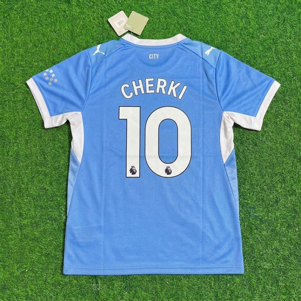 Rayan Cherki Manchester City 2026-27 Home New Season Jersey – Back View