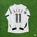 Germany World Cup Long Sleeve White Retro Football Jersey – Marco Reus – Back View