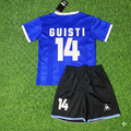 Argentina 1986 World Cup Final Blue Kids Retro Football Jersey – Ricardo Giusti 14- – Back View