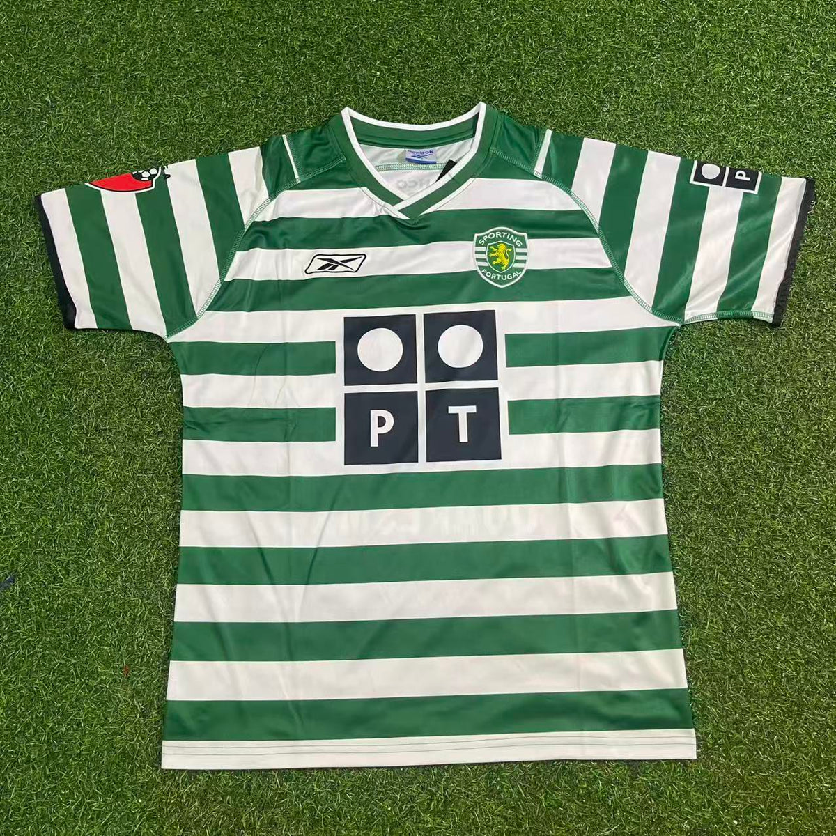 2001 Ricardo Quaresma 20 Sporting CP Lisbon 2003 Retro Football Jersey – Front View