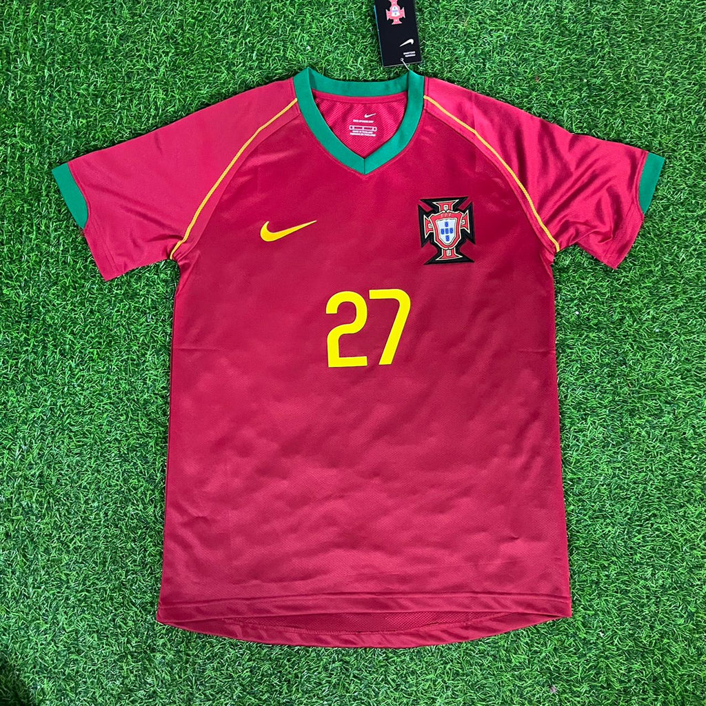 Ricardo Quaresma 27 – Portugal 2006 World Cup Retro Kit Jersey – | | – Front View