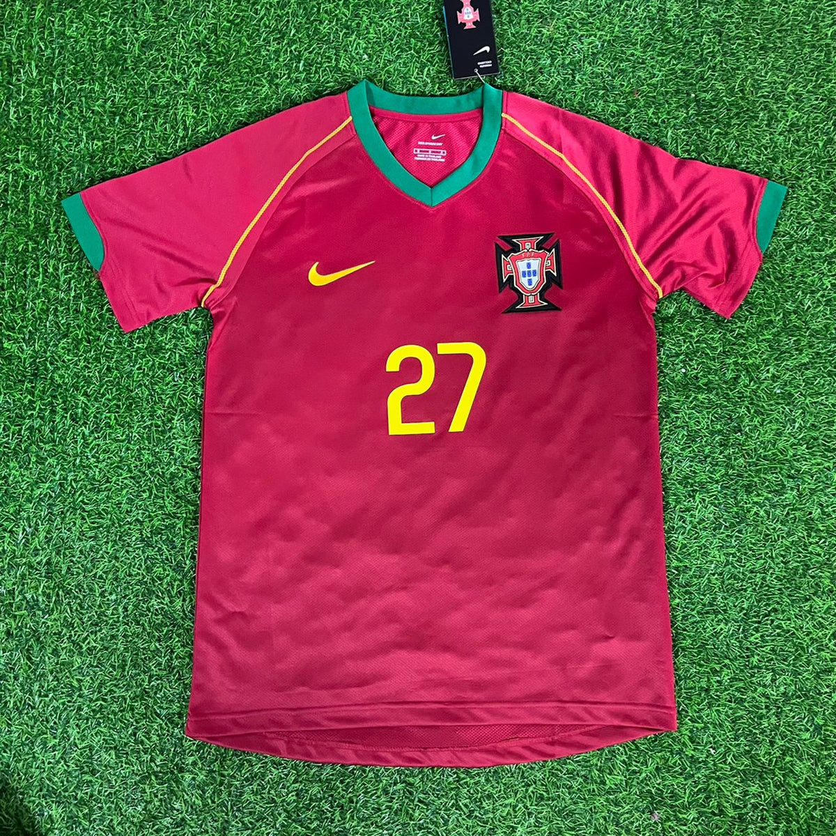 Ricardo Quaresma 27 – Portugal 2006 World Cup Retro Kit Jersey – | | – Front View