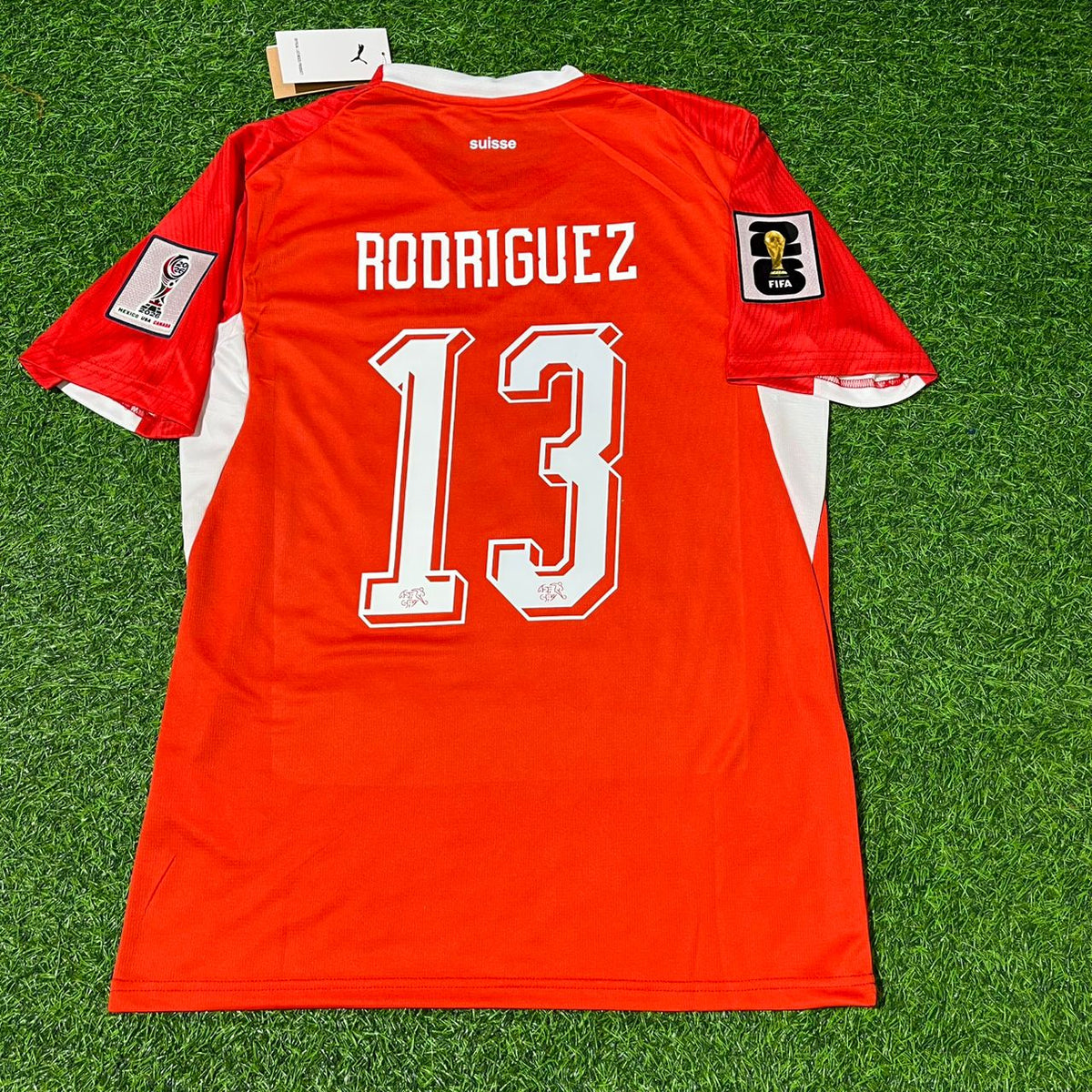 Switzerland 2026 World Cup Kit Jersey – Ricardo Rodriguez 13- – Back View
