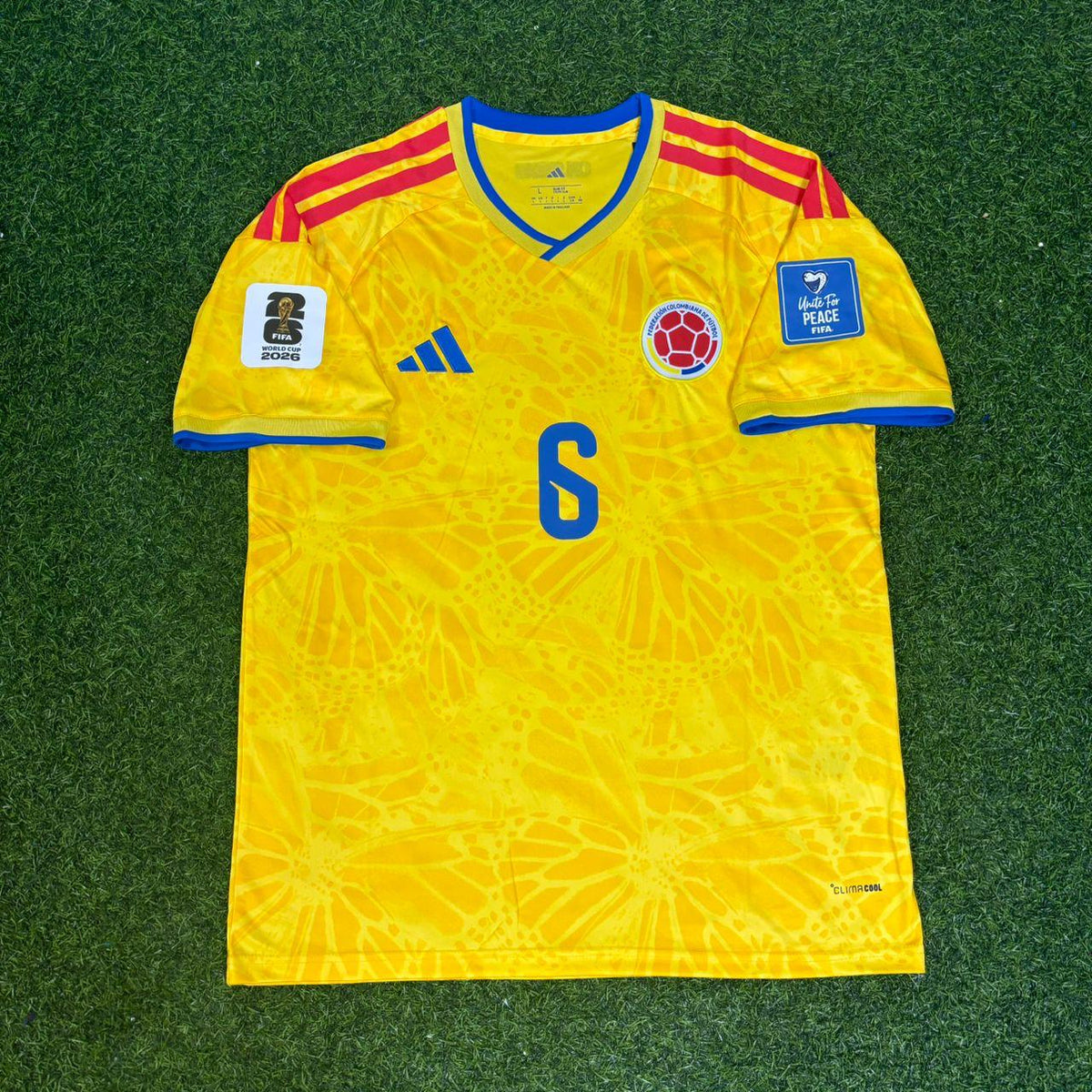 Richard Rios 6- Colombia 2026 World Cup Football Jersey – Front View