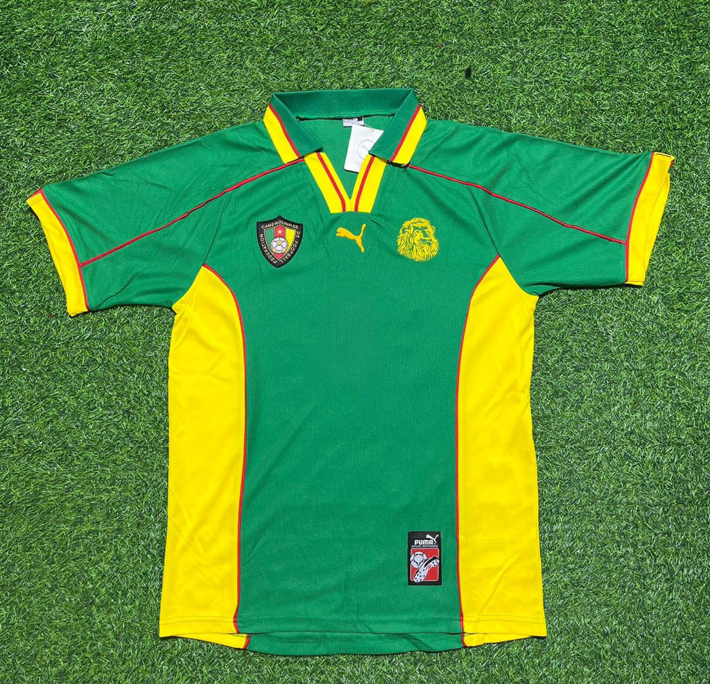 Jean Makoun Cameroon Retro Football Jersey – Front View