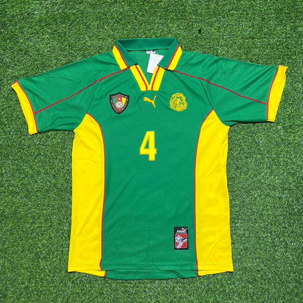 Rigobert Song Cameroon 1998 World Cup Retro Football Jersey – Front View