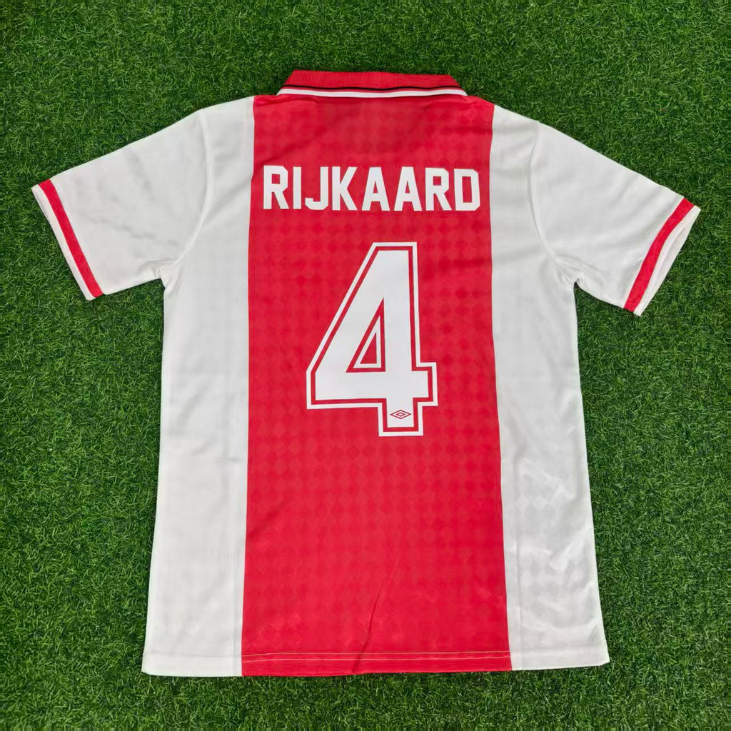 Ajax 1988 1990 Retro Football Jersey – Frank Rijkaard – Back View