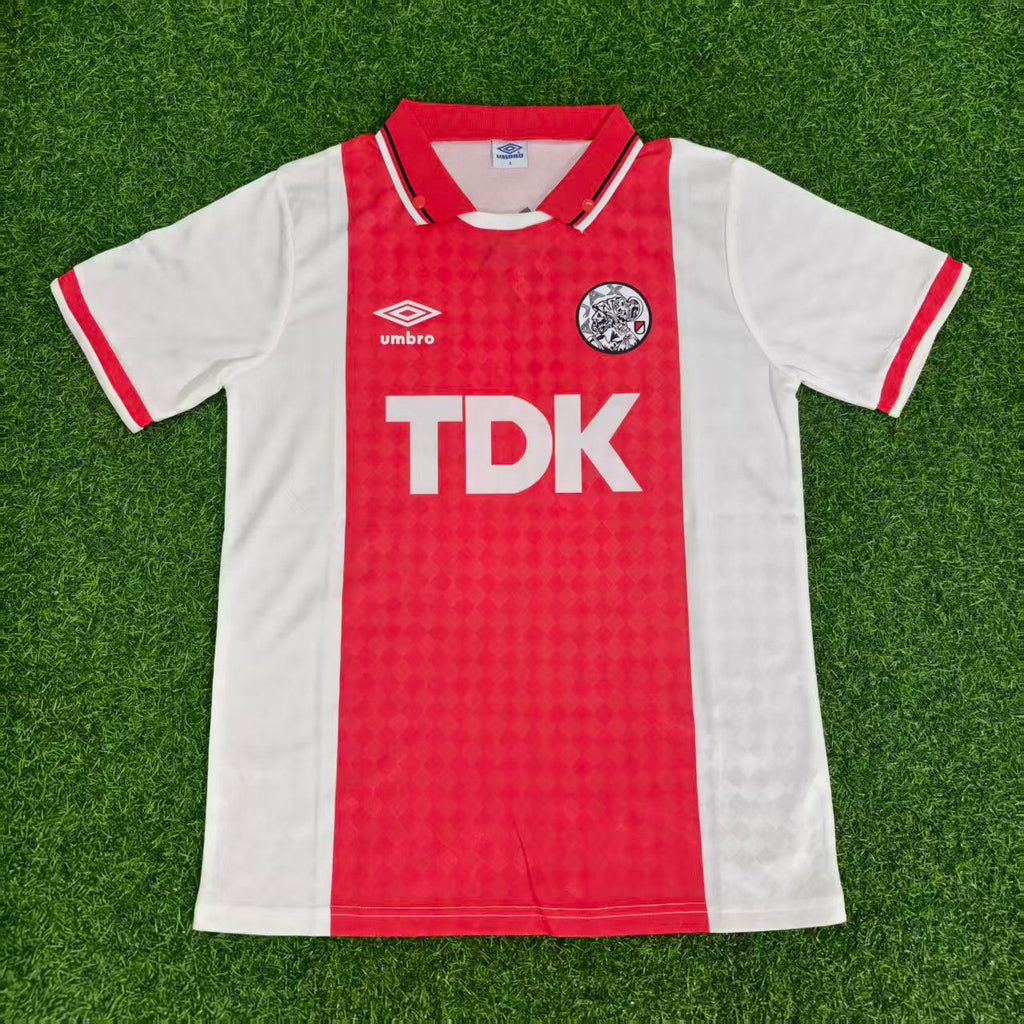 1988 AFC Ajax 1990 Retro Football Jersey – Back View