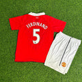Manchester United 2010/2011 Retro Kids Home Football Jersey – Rio Ferdinand – Back View