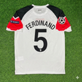 2011 Rio Ferdinand #5 Manchester United Champions League Final White Football Jersey – Back View