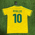 Rivaldo Brazil 1998 World Cup Retro Jersey – Back View