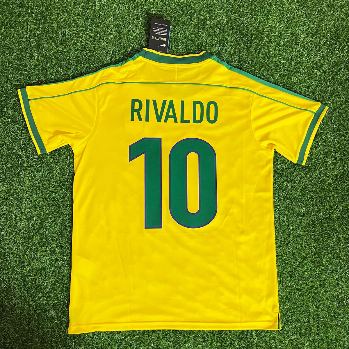 Rivaldo Brazil 1998 World Cup Retro Jersey – Back View