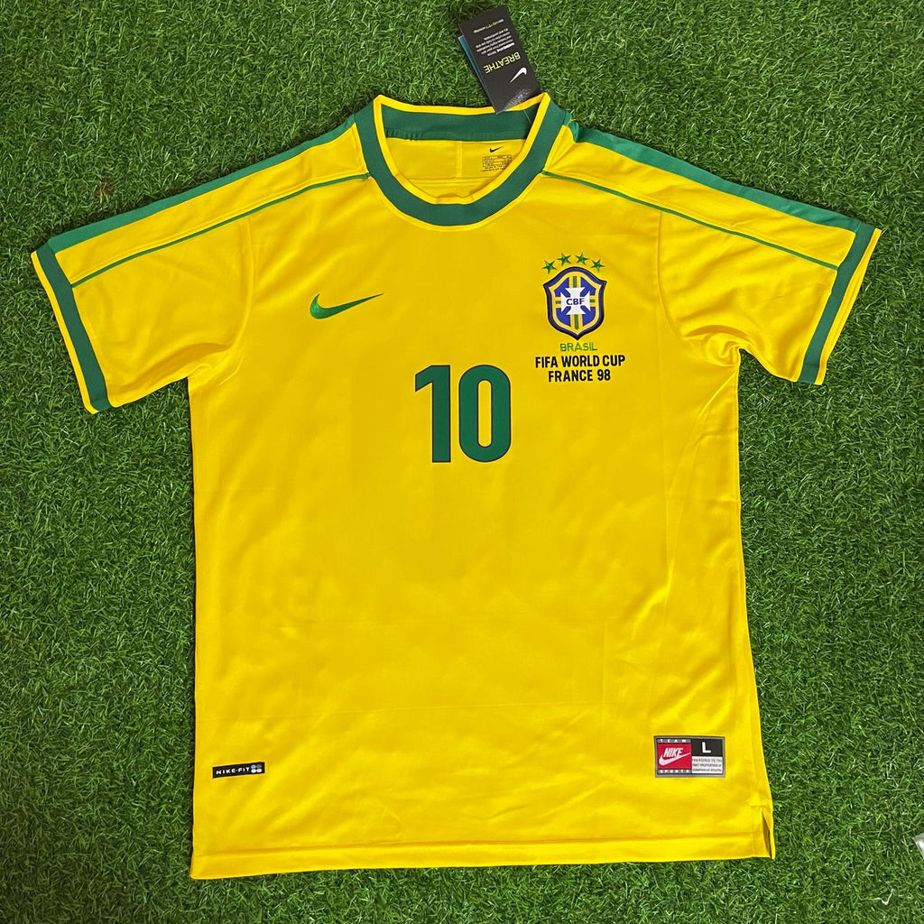 Rivaldo Brazil 1998 World Cup Retro Jersey – Front View