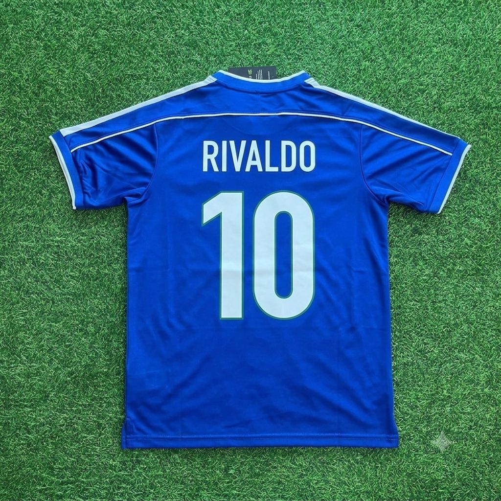 Brazil 1998 World Cup Retro Jersey – Rivaldo – Back View