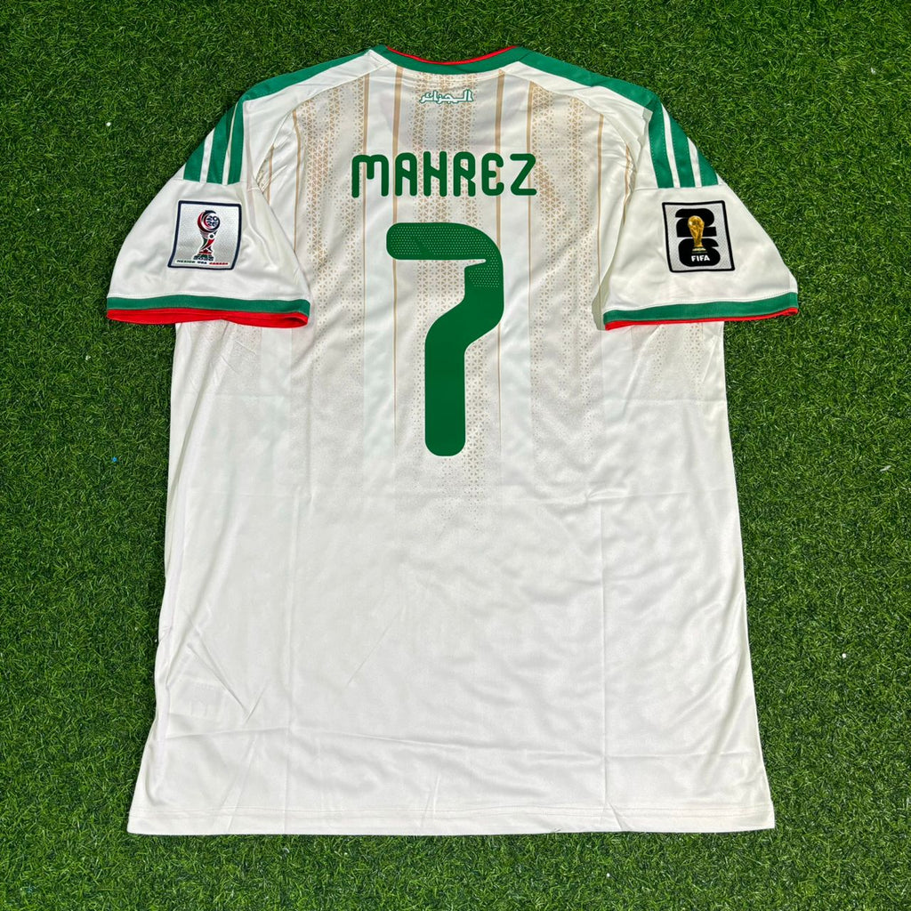 Riyad Mahrez Algeria 2026 World Cup White Football Jersey – Back View