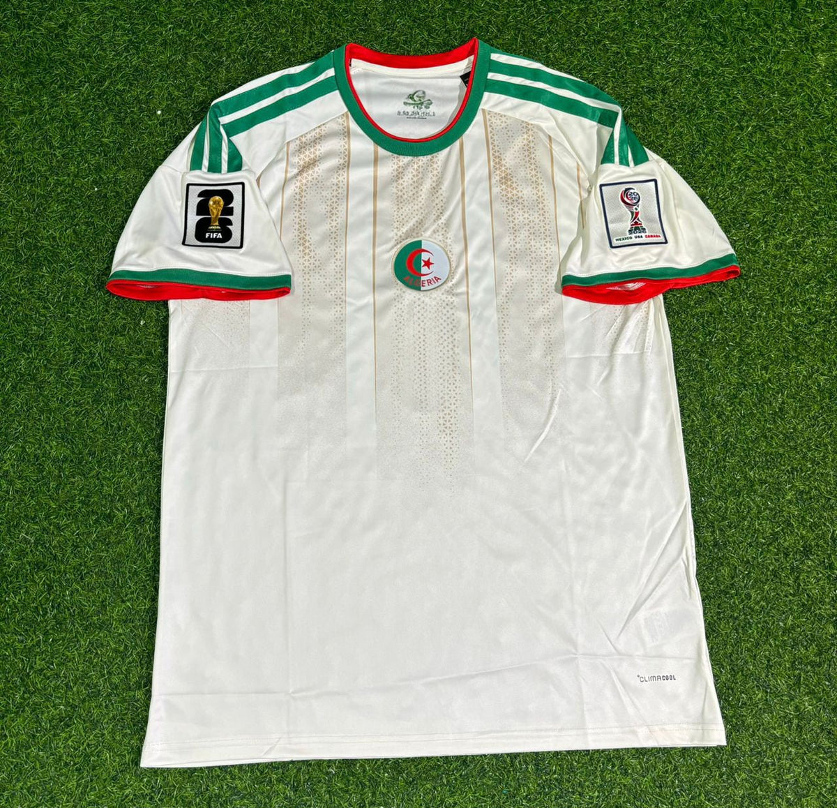 Amine Gouiri Algeria 2026 World Cup White Football Jersey – Front View