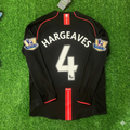 Owen Hargreaves 2007-2008 Manchester United Black Retro Jersey – Back View