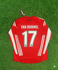 Mark van Bommel FC Bayern Munich 2010/11 Red Retro Jersey – Back View
