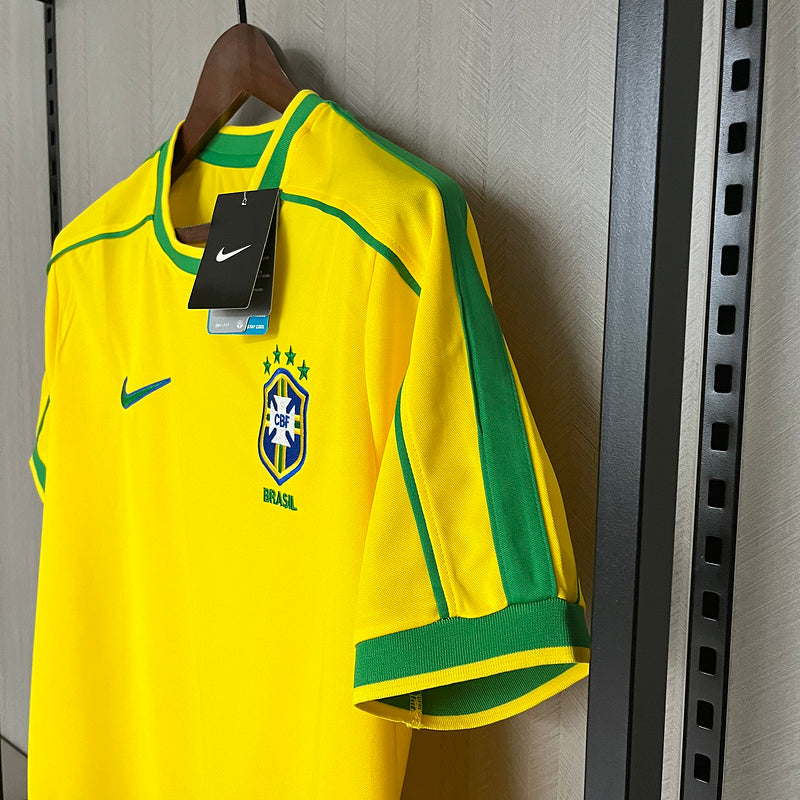 Rivaldo Brazil 1998 World Cup Retro Jersey – Detailed View
