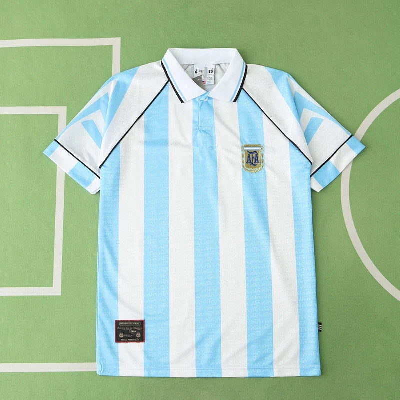 1996 Argentina Season Home Retro Football Jersey – Back View