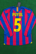 Carles Puyol Barcelona 2014 Retro Jersey – Back View