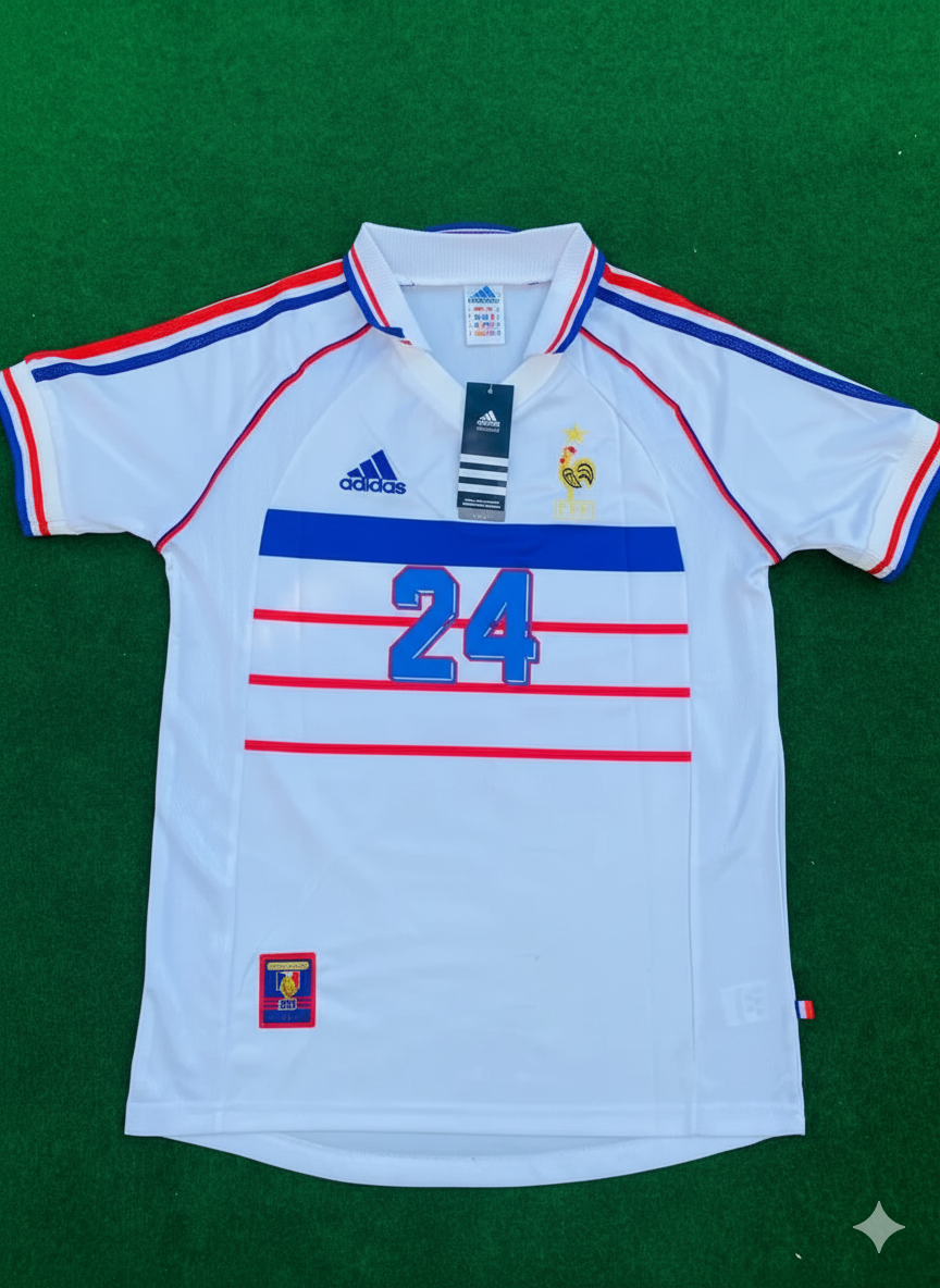 Desire Doue France 1998 World Cup Retro Jersey – Front View