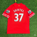 2013 Martin Skrtel Liverpool 2014 Season Red Retro Football Jersey – Back View