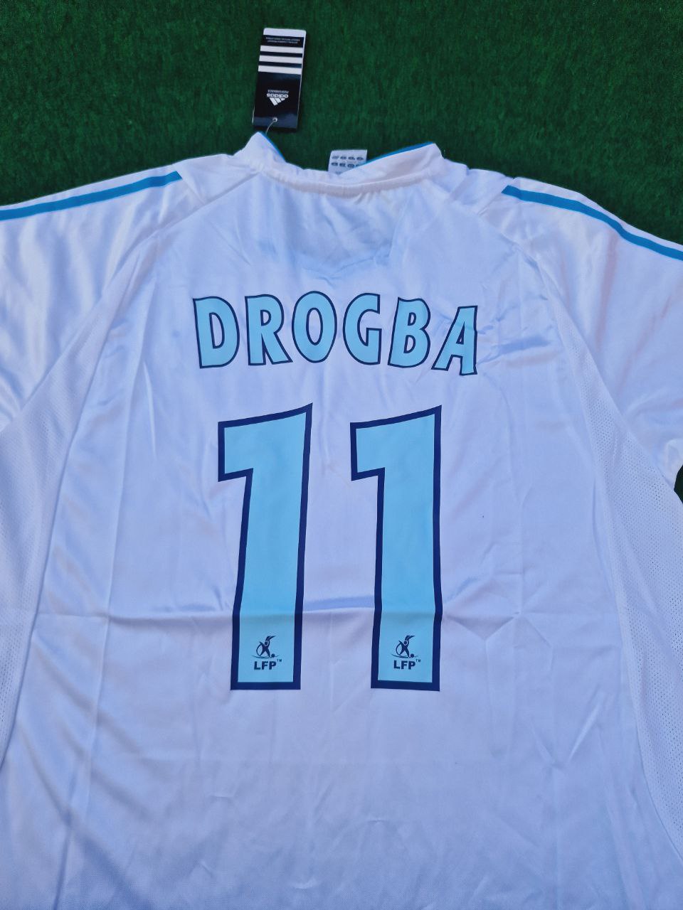 Olympique Marseille Didier Drogba 2003-04 Home OM Football Jersey – Detailed View
