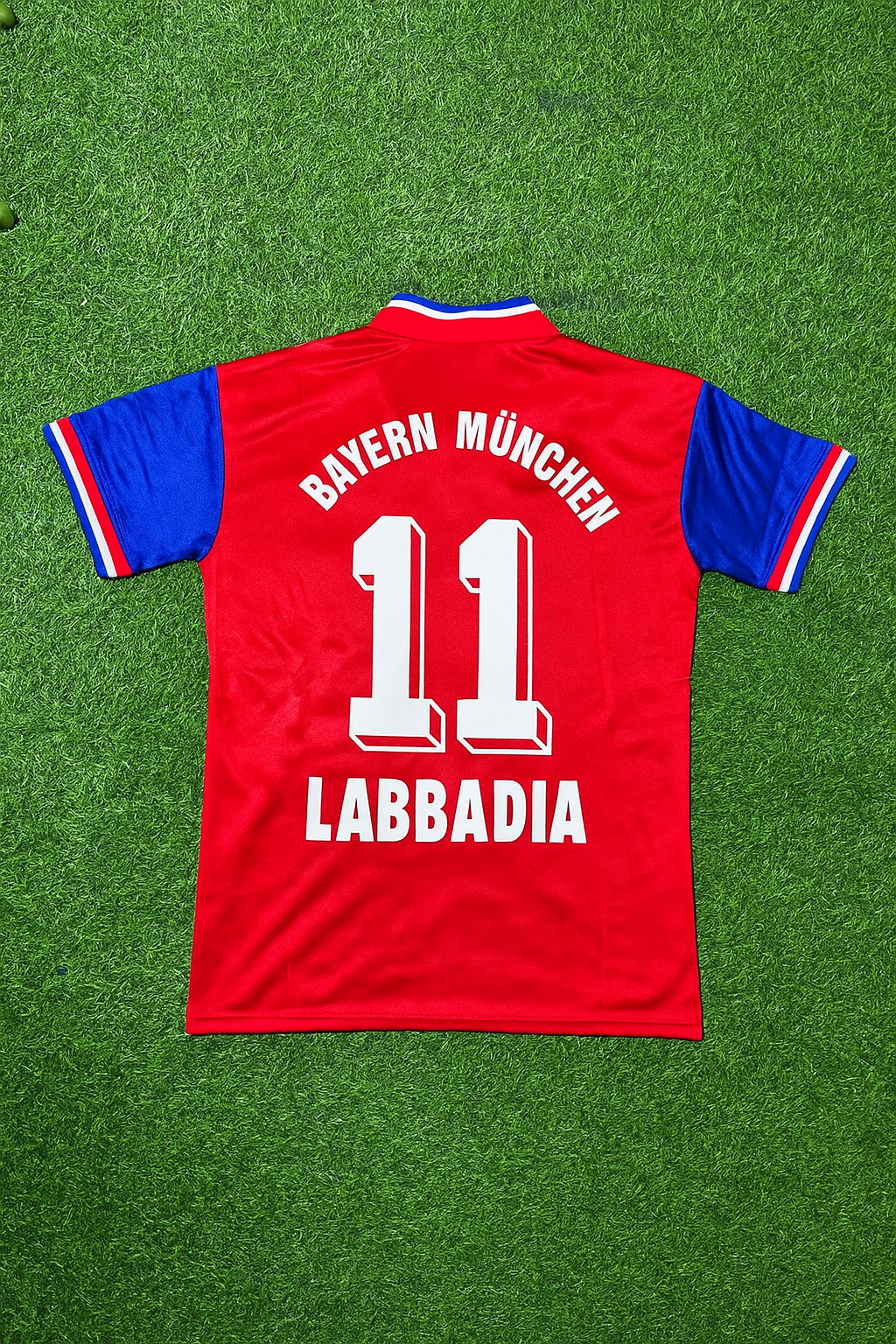 1993/95 Bayern München Retro Football Jersey – Bruno Labbadia – Back View