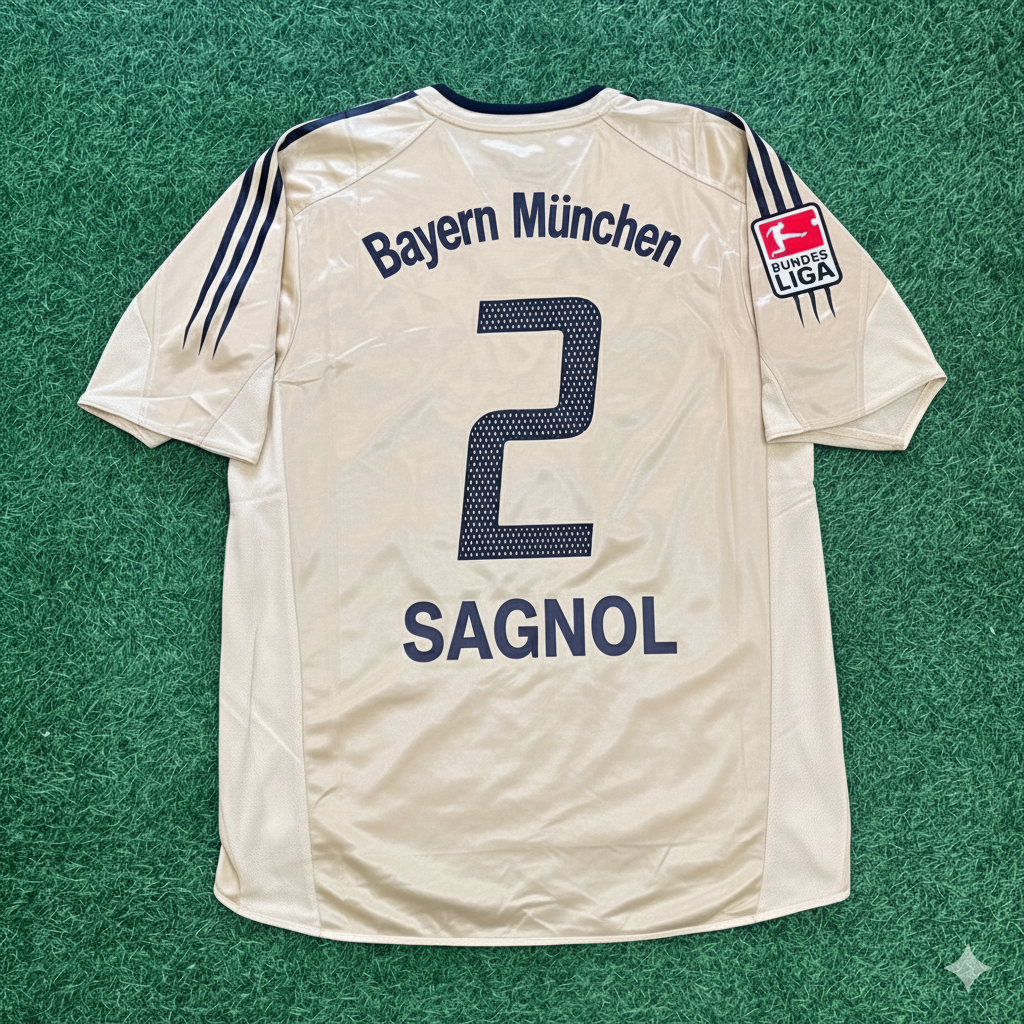 Willy Sagnol Bayern München 2004/05 Retro Golden Set – Back View