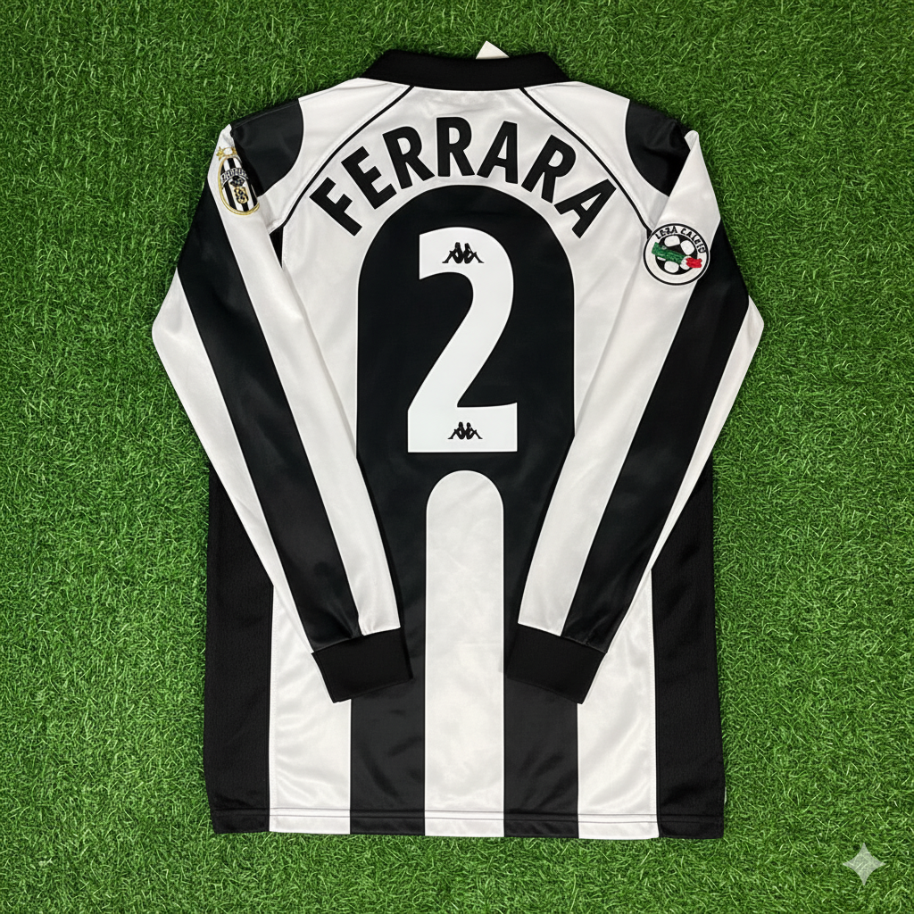 Ciro Ferrara 2 - Juventus Home 1997/98 Retro Kit Jersey – Back View